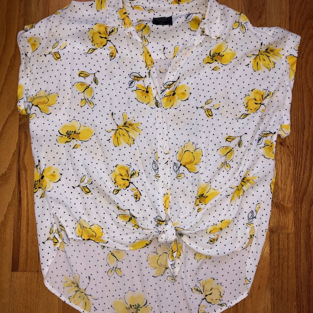 EUC Abercrombie & Fitch Floral Blouse